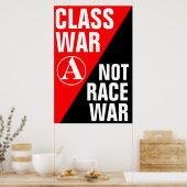 Klassenkampf nicht gegen Krieg Poster (Küche)