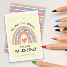 Klassenkarte Rainbow Freundschaft Valentine