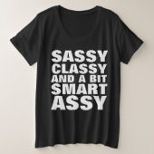 KLASSENKLASSE UND SMART ASSY PLUS-GRÖSSE-T - SHIRT (Design vorne)