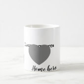 "Klassenkönigin. Zuhause Held." Kaffeetasse (Mittel)