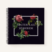 Klassenlehrbuch mit Vintagen Rose Notizblock (Vorderseite)