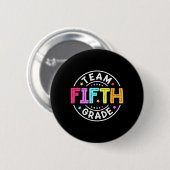Klassenlehrer der fünften Klasse Zurück zur Schule Button (Vorne & Hinten)