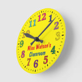 Klassenlehrer Runde Wanduhr (Winkel)
