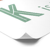 Klassenlehrer Schuldekoration denken Kind Zeichen Poster (Ecke)