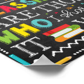 Klassenlehrer Schuldekoration Unterschreiben Poste Poster (Ecke)