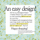 KLASSENMONOGRAM EIN BABY BLUE FLORAL BOTANICAL Case-Mate iPhone HÜLLE