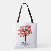 Klassennamen Lehrer danke Ihnen Apfelwortkunst Tasche (Rückseite)