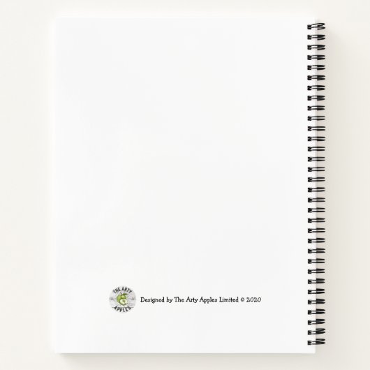 Klassennamen Lehrer Regenbogen danke Apfelbaum Notizblock (Rückseite)