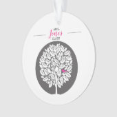 Klassennamen Lehrer Regenbogen danke Ihnen Vogelba Ornament (Vorderseite)