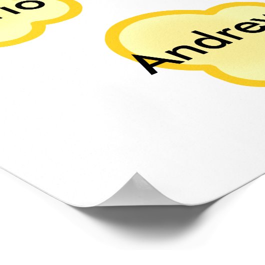 Klassennamen Popcorn Lehrer Poster - Passt 30 Name (Ecke)