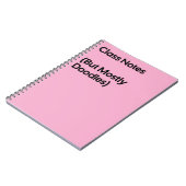 Klassennotizen Kritzelnotizbuch Notizblock (Linke Seite)