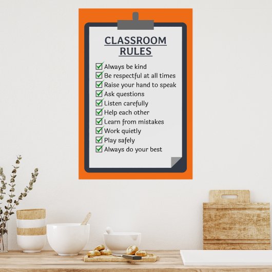 Klassenordnung Poster (Küche)