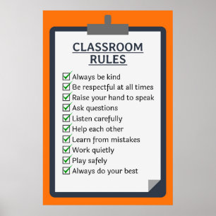 Klassenordnung Poster
