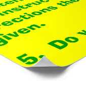 Klassenordnung Poster (Ecke)