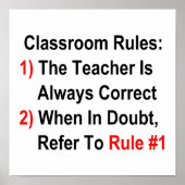 Klassenordnung Poster (Vorne)