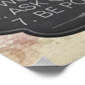 Klassenordnung Poster (Ecke)