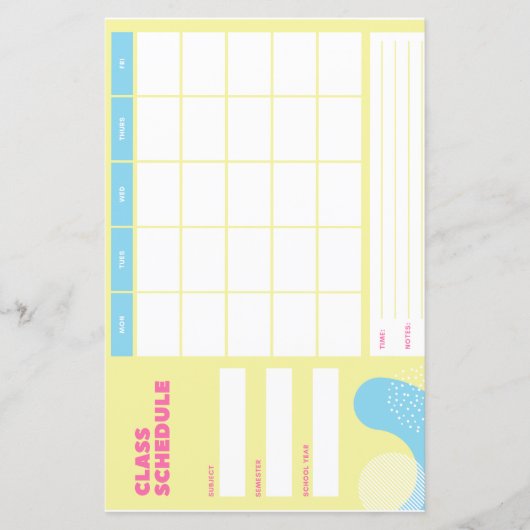 Klassenplan (Vorderseite)