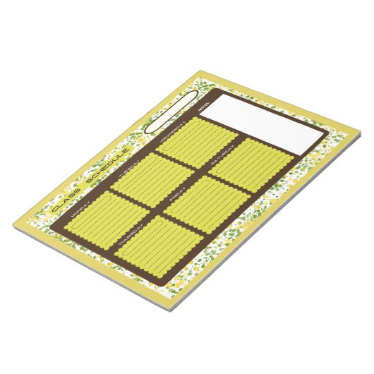 Klassenplan Notizblock (angewinkelt)