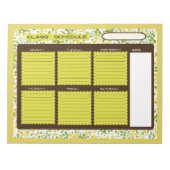 Klassenplan Notizblock (Vorderseite)