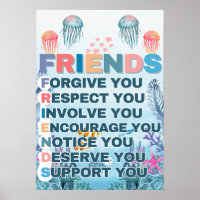 Klassenposter: Freunde