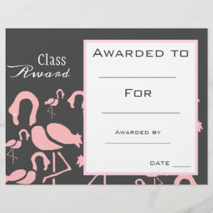 Klassenpreis für niedliche Flamingo-Tiere