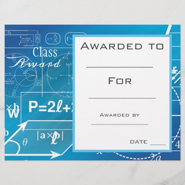 Klassenpreis Mathematik-Student (Vorderseite)