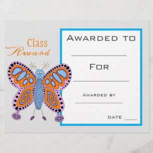 Klassenpreis niedliches Schmetterling