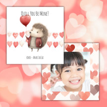 Klassenraum Valentinstag, Süßer Igel, Foto