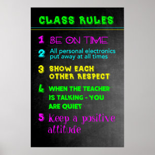 Klassenregeln Poster