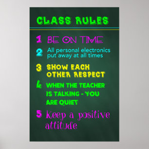 Klassenregeln Poster