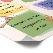 Klassenreglerposter Poster (Ecke)