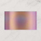 Klassenreinigung Dienstmädchen Rose Silver Hologra Visitenkarte (Rückseite)