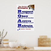 Klassenrichtlinien/Regeln Poster (Küche)