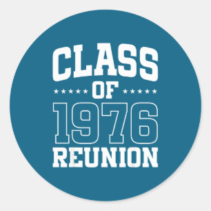 Klassentreffen 1976 Wiedervereinigung 50 Alumni Runder Aufkleber