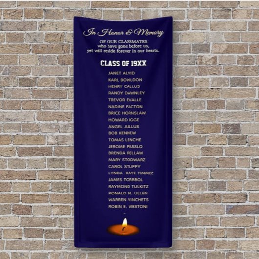 Klassentreffen-Gedenk-Tribut Vertikal Banner