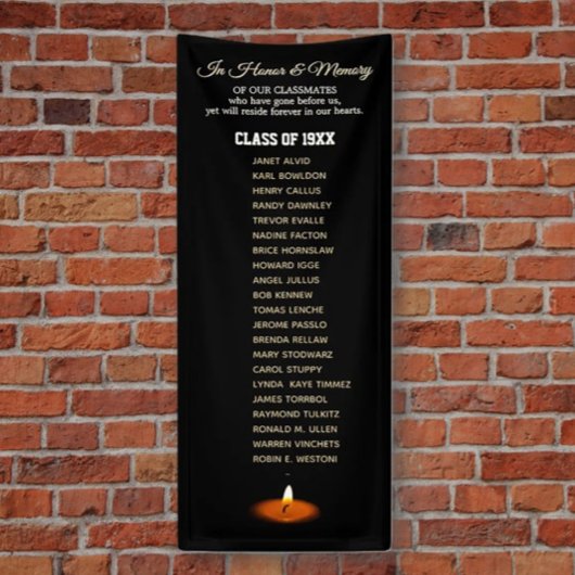 Klassentreffen-Gedenk-Tribut Vertikal Banner