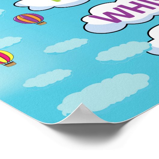 Klassenübersicht in Heißluftballons Poster (Ecke)