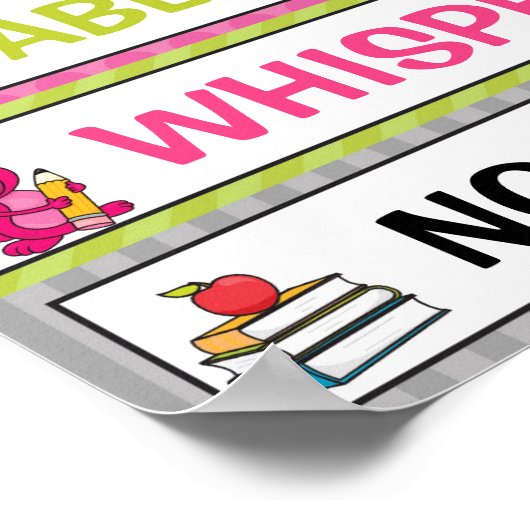 Klassenübersicht in Monstern-Thema Poster (Ecke)