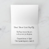 "Klassenvorsitzende" Gratulationskarte Karte (Innenseite)