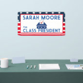 Klassenwahl" Schule für blaue und rote Wahlen Banner (Messe)