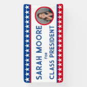 Klassenwahl" Schule für Blaues und Rotes FOTO Banner (Vertikal)