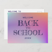 Klassenwillkommen Postkarte (Vorne/Hinten)