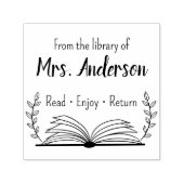 Klassenzimmer "Aus der Bibliothek" Buchzeichen Permastempel (Design)