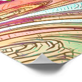 Klassenzimmer Bleibe positive Inspirivity Modern T Poster (Ecke)