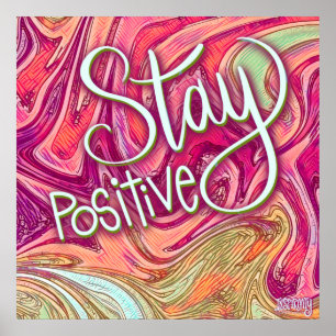 Klassenzimmer Bleibe positive Inspirivity Modern T Poster