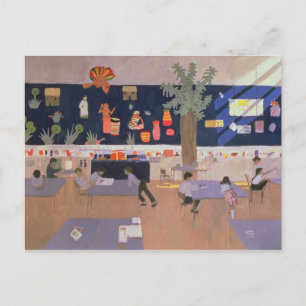 Klassenzimmer Derby 1985 Postkarte