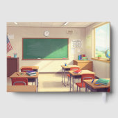 Klassenzimmer-Folien-Erinnerungsbuch Gästebuch (Rückseite)