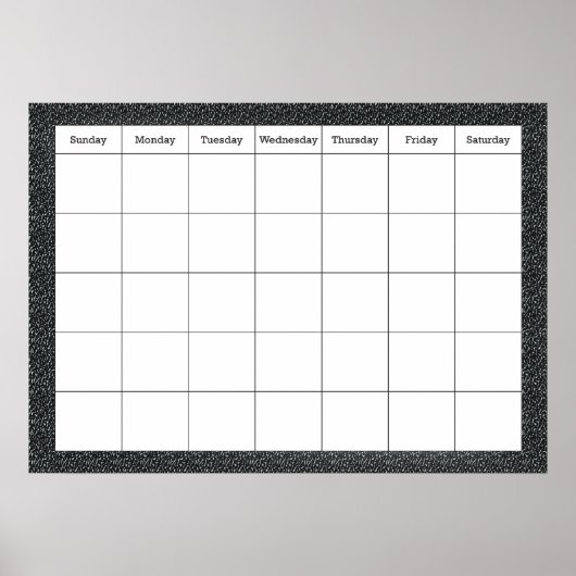 Klassenzimmer-Kalender Poster (Vorne)