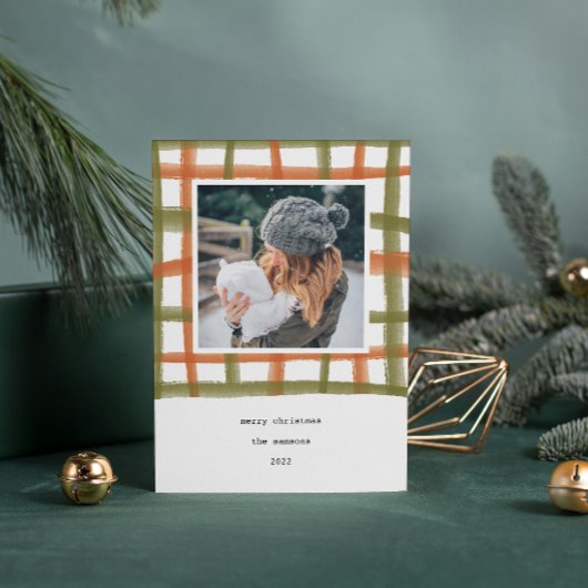 Klassenzimmer Kariert Urlaubsfotokarte | A Feiertagskarte