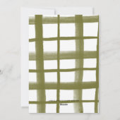 Klassenzimmer Kariert Urlaubsfotokarte | A Feiertagskarte (Rückseite)